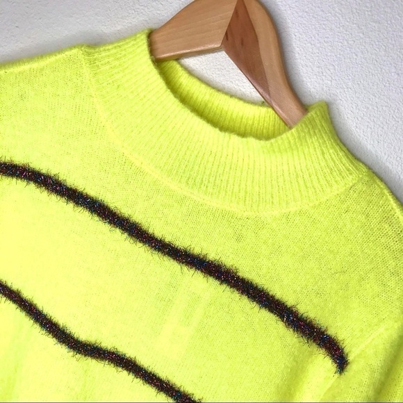 TRIBEKKA 44 Citron Rainbow Tinsel Sweater - Picture 5 of 8